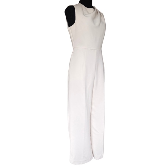 Banana Republic Pants - Banana Republic ivory cowl neck wide leg jumpsuit NWT • size 6 petite